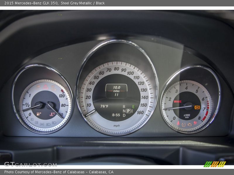 Steel Grey Metallic / Black 2015 Mercedes-Benz GLK 350
