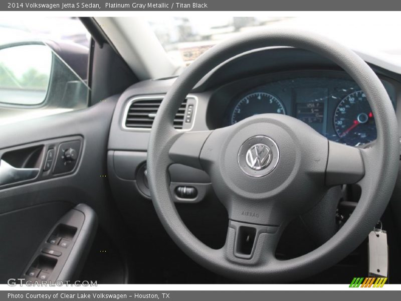 Platinum Gray Metallic / Titan Black 2014 Volkswagen Jetta S Sedan