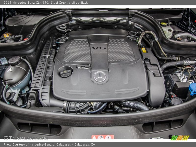Steel Grey Metallic / Black 2015 Mercedes-Benz GLK 350