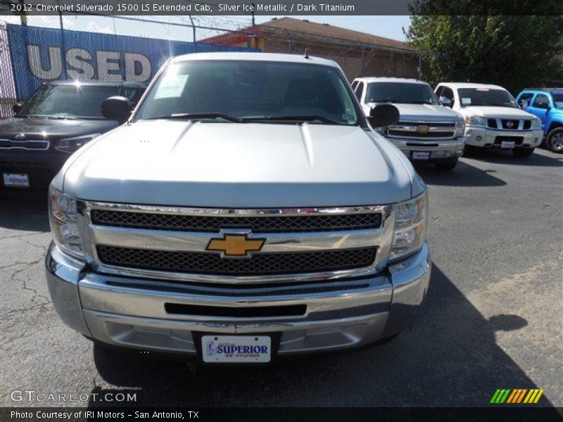 Silver Ice Metallic / Dark Titanium 2012 Chevrolet Silverado 1500 LS Extended Cab