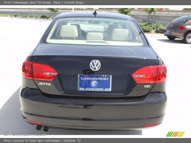 Black / Cornsilk Beige 2014 Volkswagen Jetta TDI Sedan