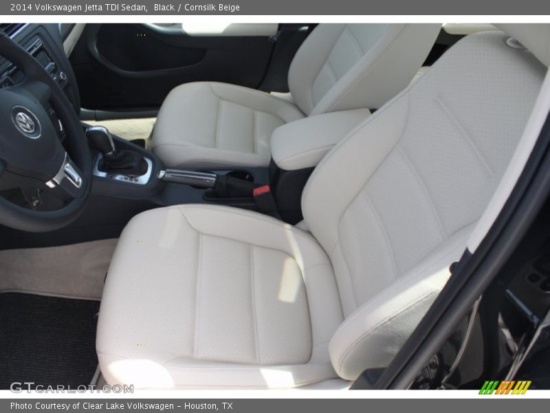 Black / Cornsilk Beige 2014 Volkswagen Jetta TDI Sedan