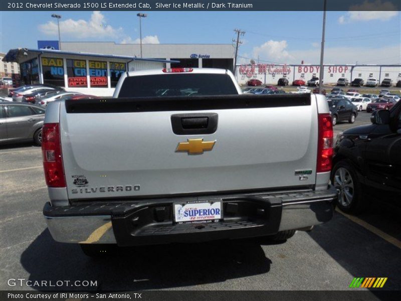 Silver Ice Metallic / Dark Titanium 2012 Chevrolet Silverado 1500 LS Extended Cab