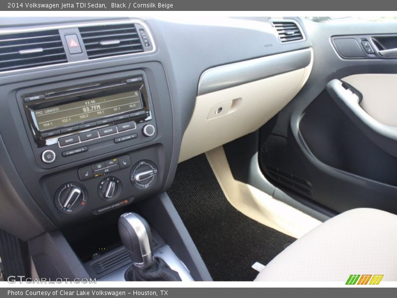 Black / Cornsilk Beige 2014 Volkswagen Jetta TDI Sedan