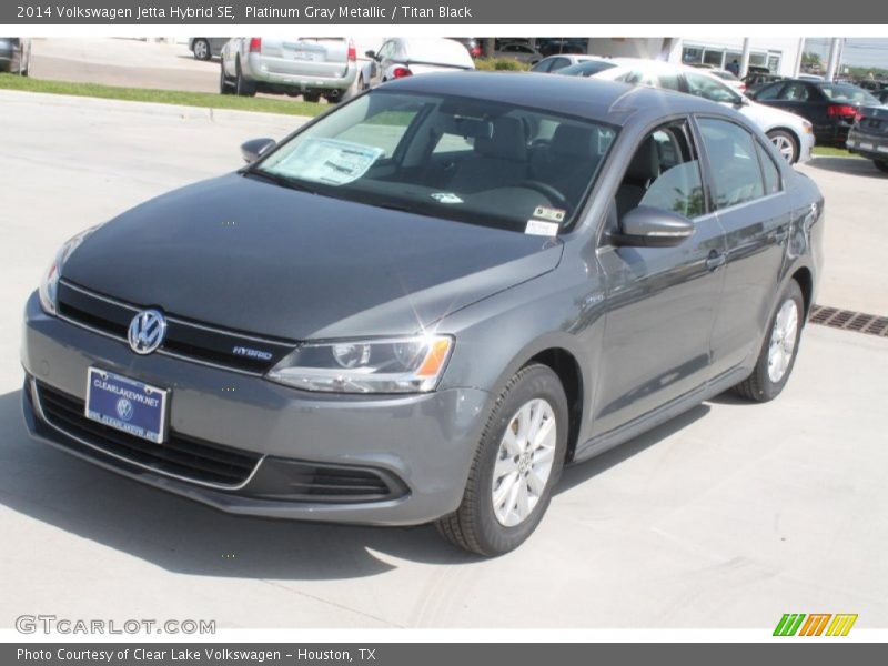 Platinum Gray Metallic / Titan Black 2014 Volkswagen Jetta Hybrid SE