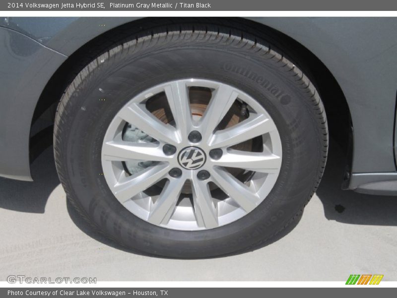 Platinum Gray Metallic / Titan Black 2014 Volkswagen Jetta Hybrid SE