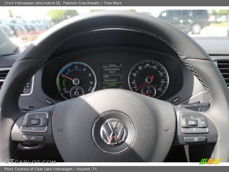 Platinum Gray Metallic / Titan Black 2014 Volkswagen Jetta Hybrid SE