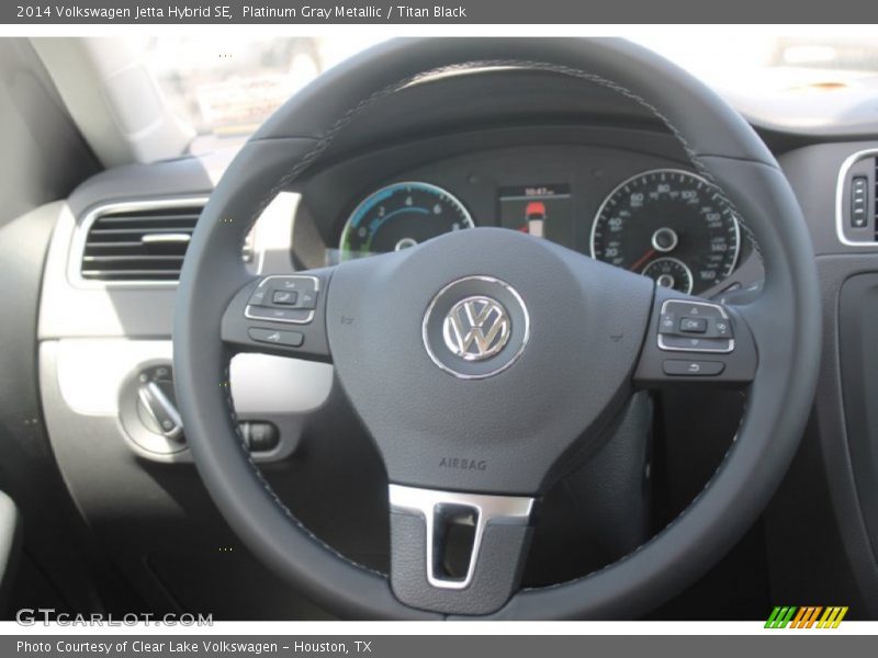 Platinum Gray Metallic / Titan Black 2014 Volkswagen Jetta Hybrid SE