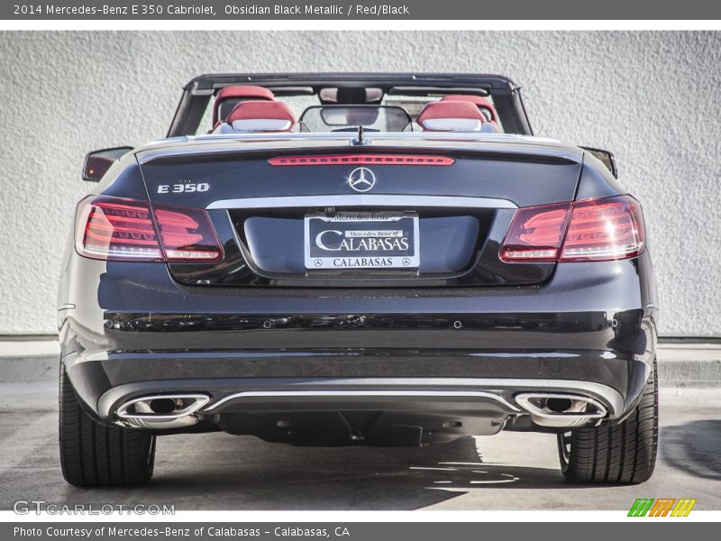 Obsidian Black Metallic / Red/Black 2014 Mercedes-Benz E 350 Cabriolet