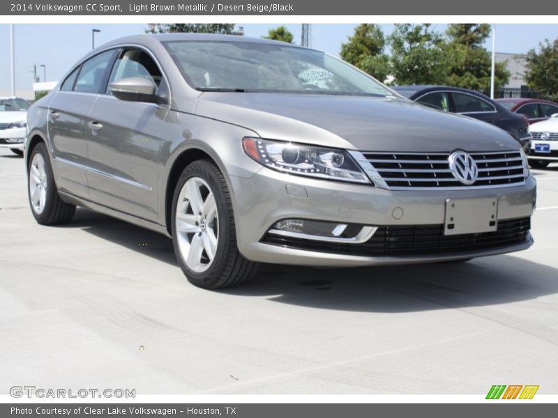 Light Brown Metallic / Desert Beige/Black 2014 Volkswagen CC Sport