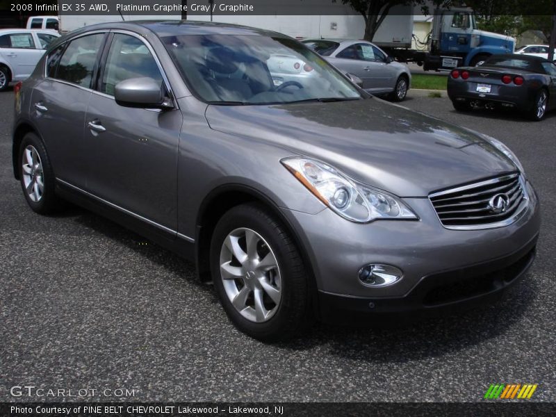 Platinum Graphite Gray / Graphite 2008 Infiniti EX 35 AWD