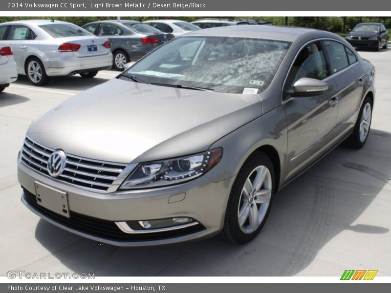 Light Brown Metallic / Desert Beige/Black 2014 Volkswagen CC Sport