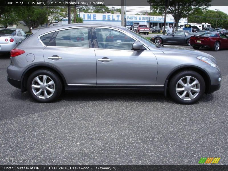 Platinum Graphite Gray / Graphite 2008 Infiniti EX 35 AWD