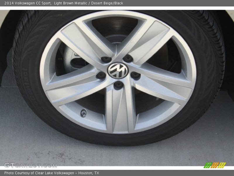 Light Brown Metallic / Desert Beige/Black 2014 Volkswagen CC Sport