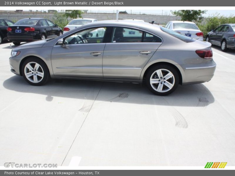 Light Brown Metallic / Desert Beige/Black 2014 Volkswagen CC Sport