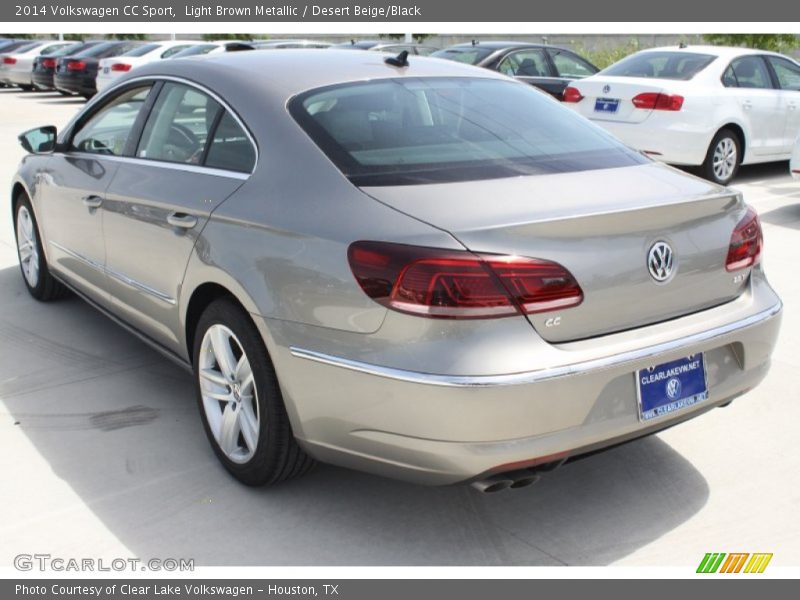 Light Brown Metallic / Desert Beige/Black 2014 Volkswagen CC Sport