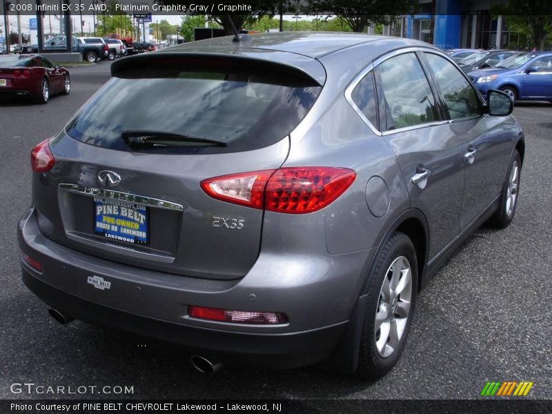 Platinum Graphite Gray / Graphite 2008 Infiniti EX 35 AWD