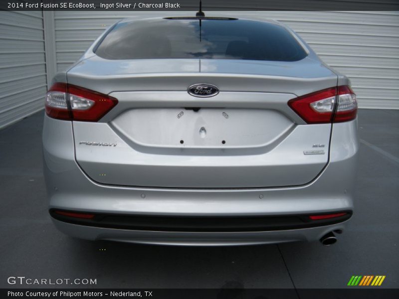 Ingot Silver / Charcoal Black 2014 Ford Fusion SE EcoBoost