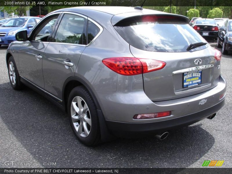 Platinum Graphite Gray / Graphite 2008 Infiniti EX 35 AWD