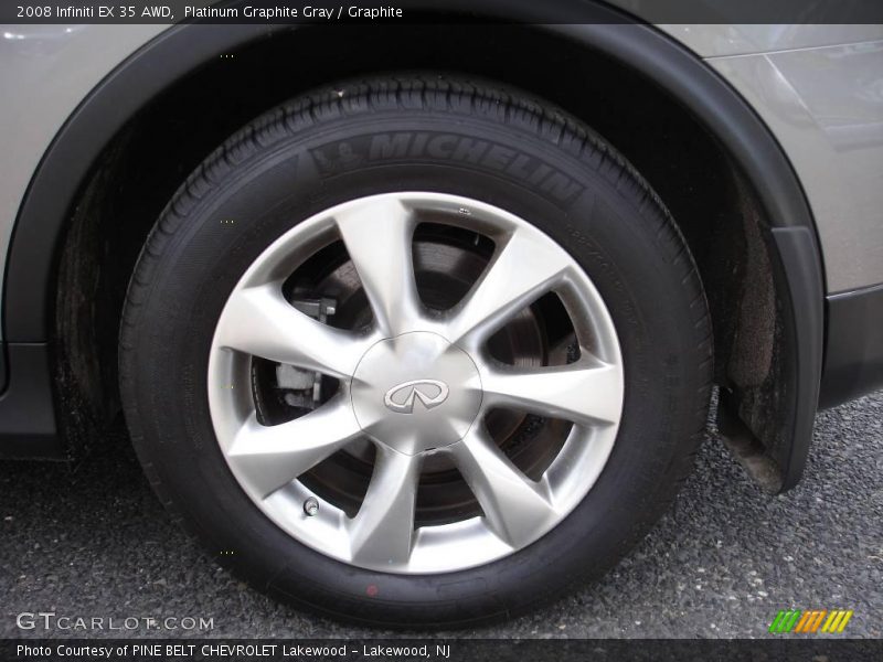 Platinum Graphite Gray / Graphite 2008 Infiniti EX 35 AWD
