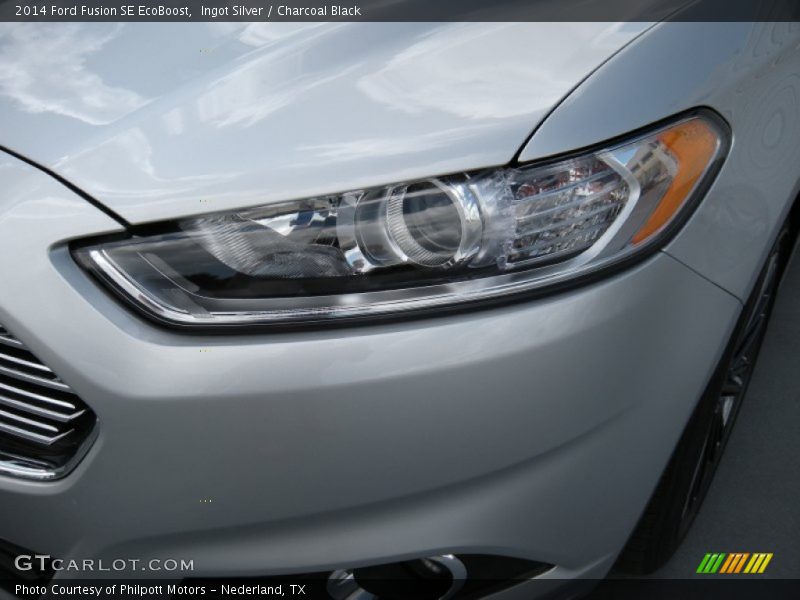 Ingot Silver / Charcoal Black 2014 Ford Fusion SE EcoBoost