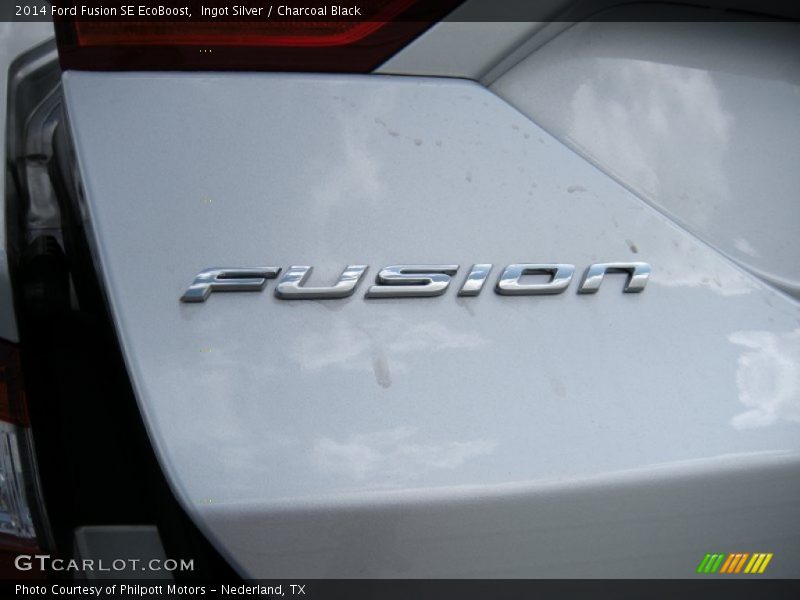 Ingot Silver / Charcoal Black 2014 Ford Fusion SE EcoBoost