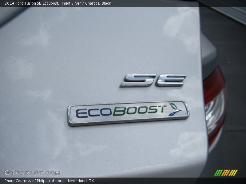 Ingot Silver / Charcoal Black 2014 Ford Fusion SE EcoBoost