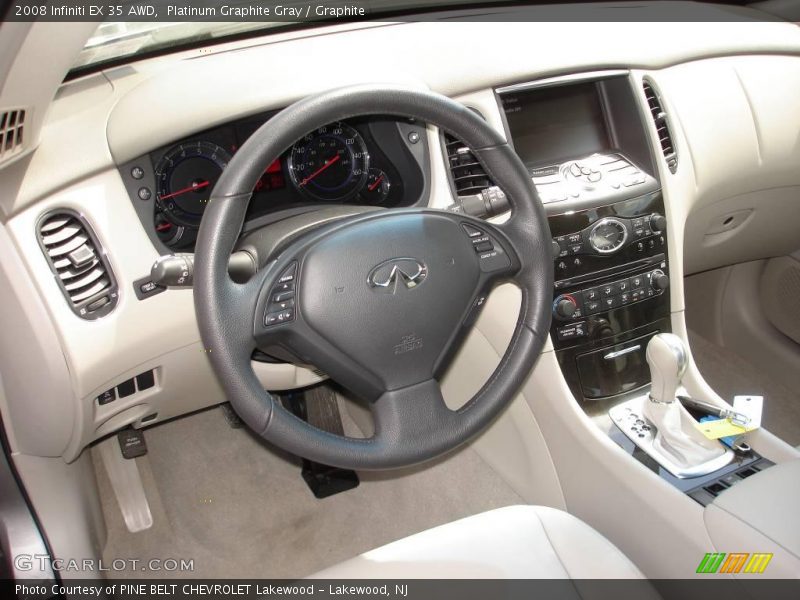 Platinum Graphite Gray / Graphite 2008 Infiniti EX 35 AWD
