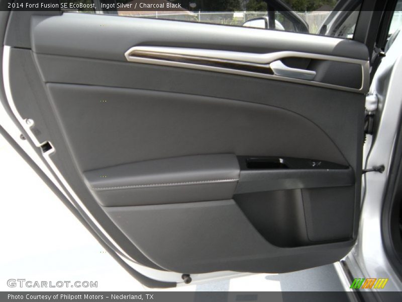 Ingot Silver / Charcoal Black 2014 Ford Fusion SE EcoBoost