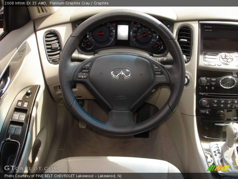 Platinum Graphite Gray / Graphite 2008 Infiniti EX 35 AWD