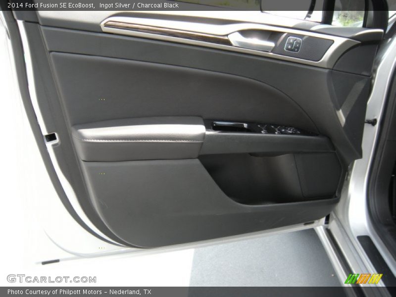 Ingot Silver / Charcoal Black 2014 Ford Fusion SE EcoBoost