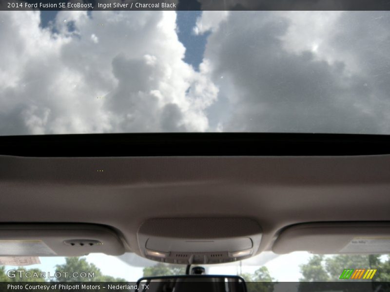 Ingot Silver / Charcoal Black 2014 Ford Fusion SE EcoBoost