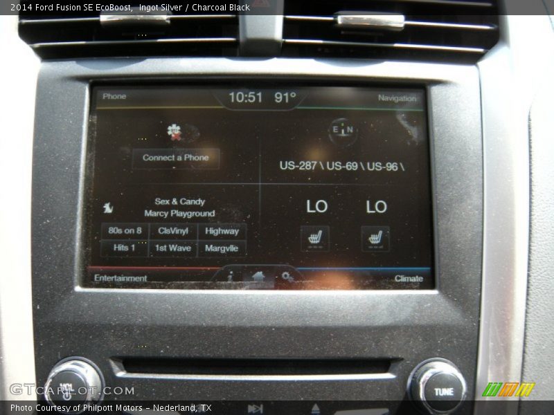 Ingot Silver / Charcoal Black 2014 Ford Fusion SE EcoBoost