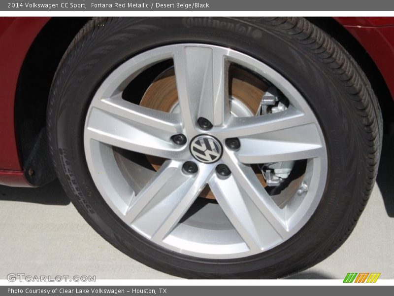 Fortana Red Metallic / Desert Beige/Black 2014 Volkswagen CC Sport