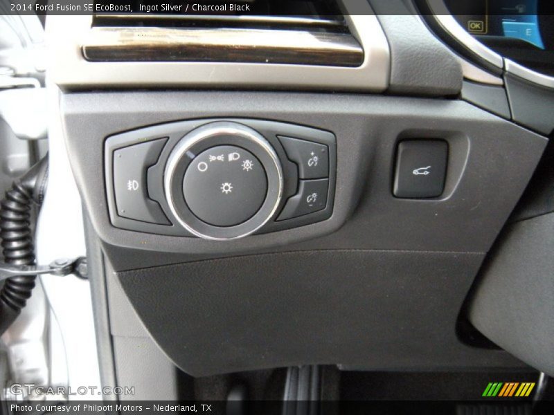 Ingot Silver / Charcoal Black 2014 Ford Fusion SE EcoBoost