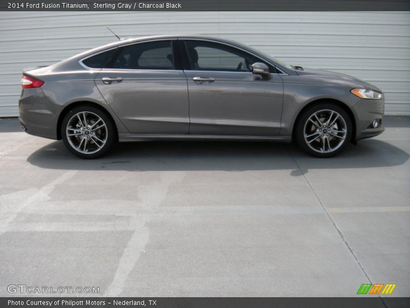 Sterling Gray / Charcoal Black 2014 Ford Fusion Titanium