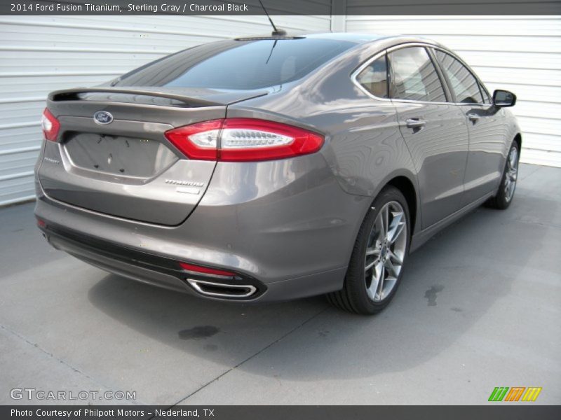 Sterling Gray / Charcoal Black 2014 Ford Fusion Titanium