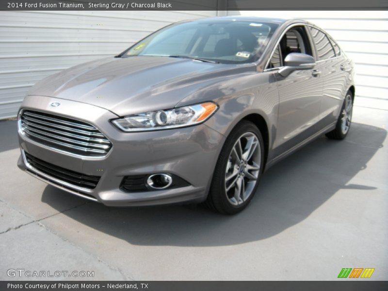 Sterling Gray / Charcoal Black 2014 Ford Fusion Titanium