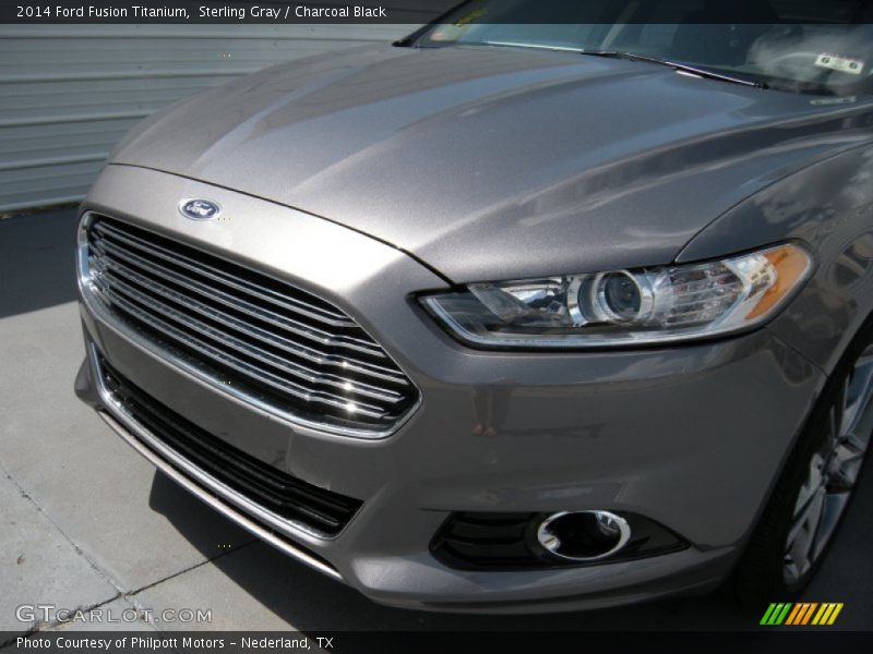 Sterling Gray / Charcoal Black 2014 Ford Fusion Titanium