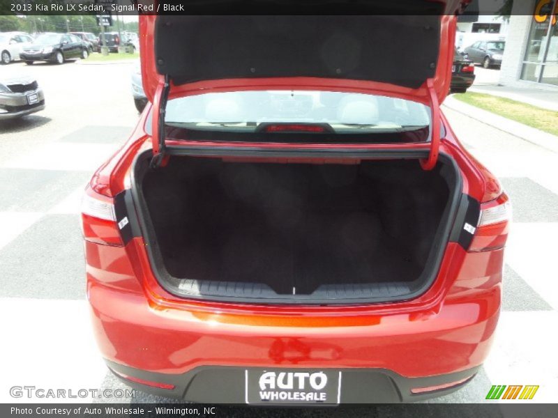 Signal Red / Black 2013 Kia Rio LX Sedan