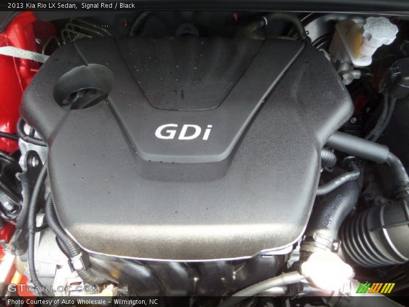 Signal Red / Black 2013 Kia Rio LX Sedan