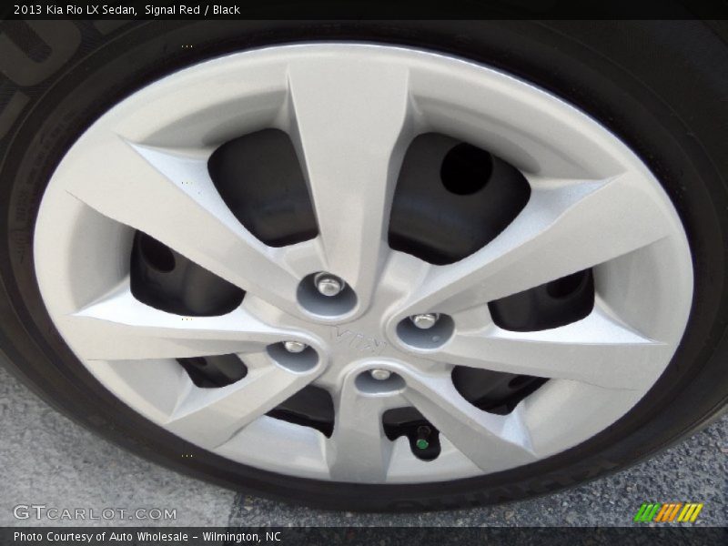 Signal Red / Black 2013 Kia Rio LX Sedan