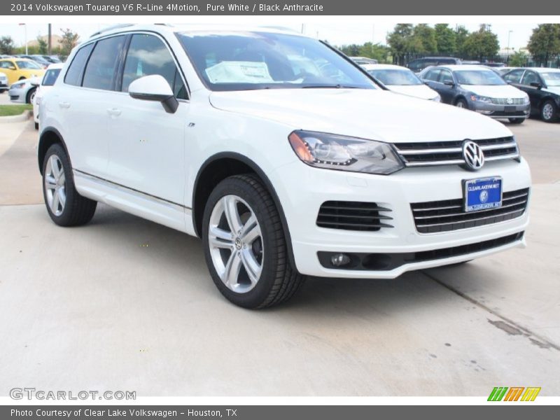 Pure White / Black Anthracite 2014 Volkswagen Touareg V6 R-Line 4Motion