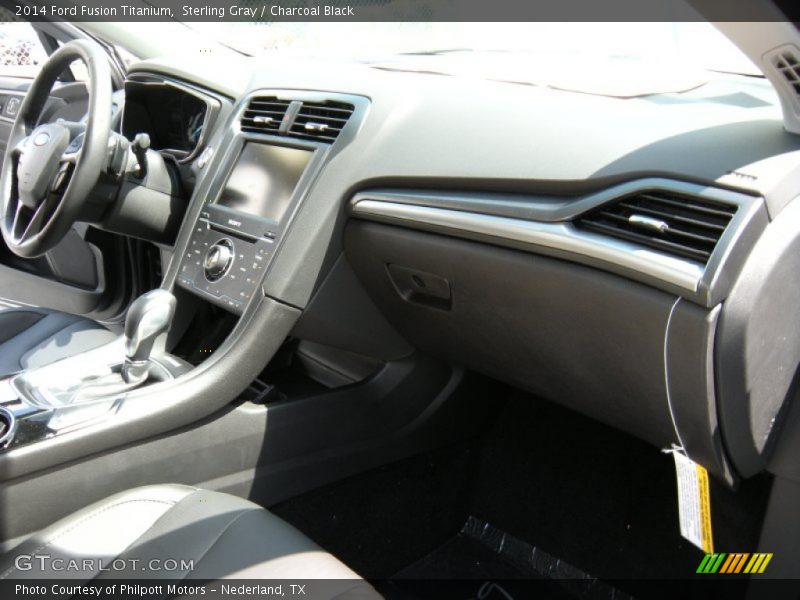 Sterling Gray / Charcoal Black 2014 Ford Fusion Titanium