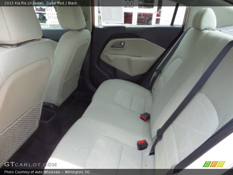 Signal Red / Black 2013 Kia Rio LX Sedan