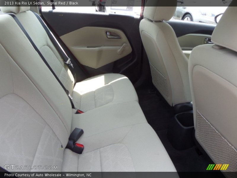 Signal Red / Black 2013 Kia Rio LX Sedan