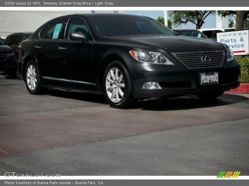 Smokey Granite Gray Mica / Light Gray 2009 Lexus LS 460