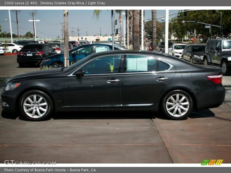 Smokey Granite Gray Mica / Light Gray 2009 Lexus LS 460
