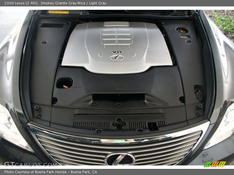 Smokey Granite Gray Mica / Light Gray 2009 Lexus LS 460