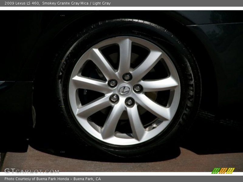 Smokey Granite Gray Mica / Light Gray 2009 Lexus LS 460
